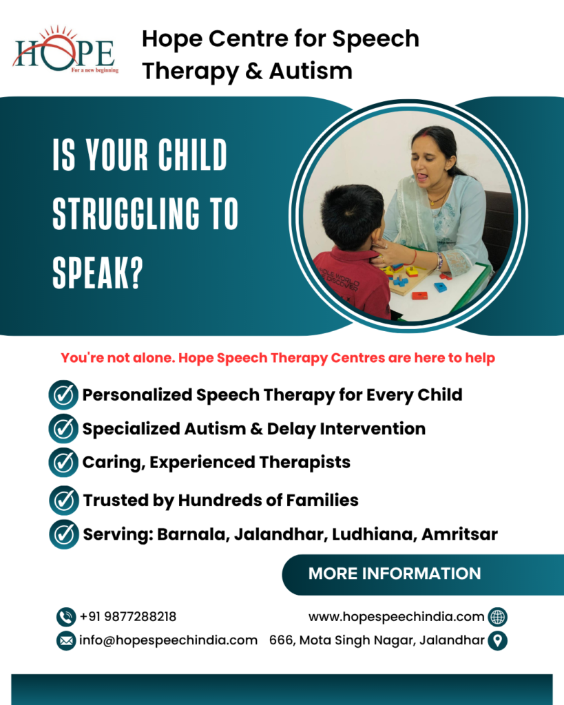 Child showing early signs of autism – Hope Centre awareness guide